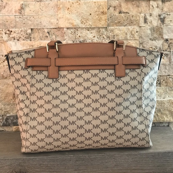 🍁FALL SALE🍁 Authentic Michael Kors Hamilton Traveler Large Satchel - Picture 2 of 11